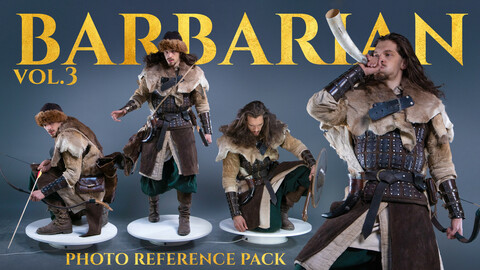 Barbarian Vol.3 Photo Reference Pack For Artists 544 JPEGs