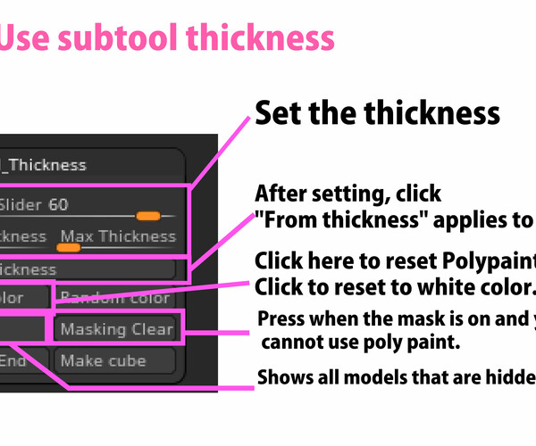 how to add thickness plane zbrush