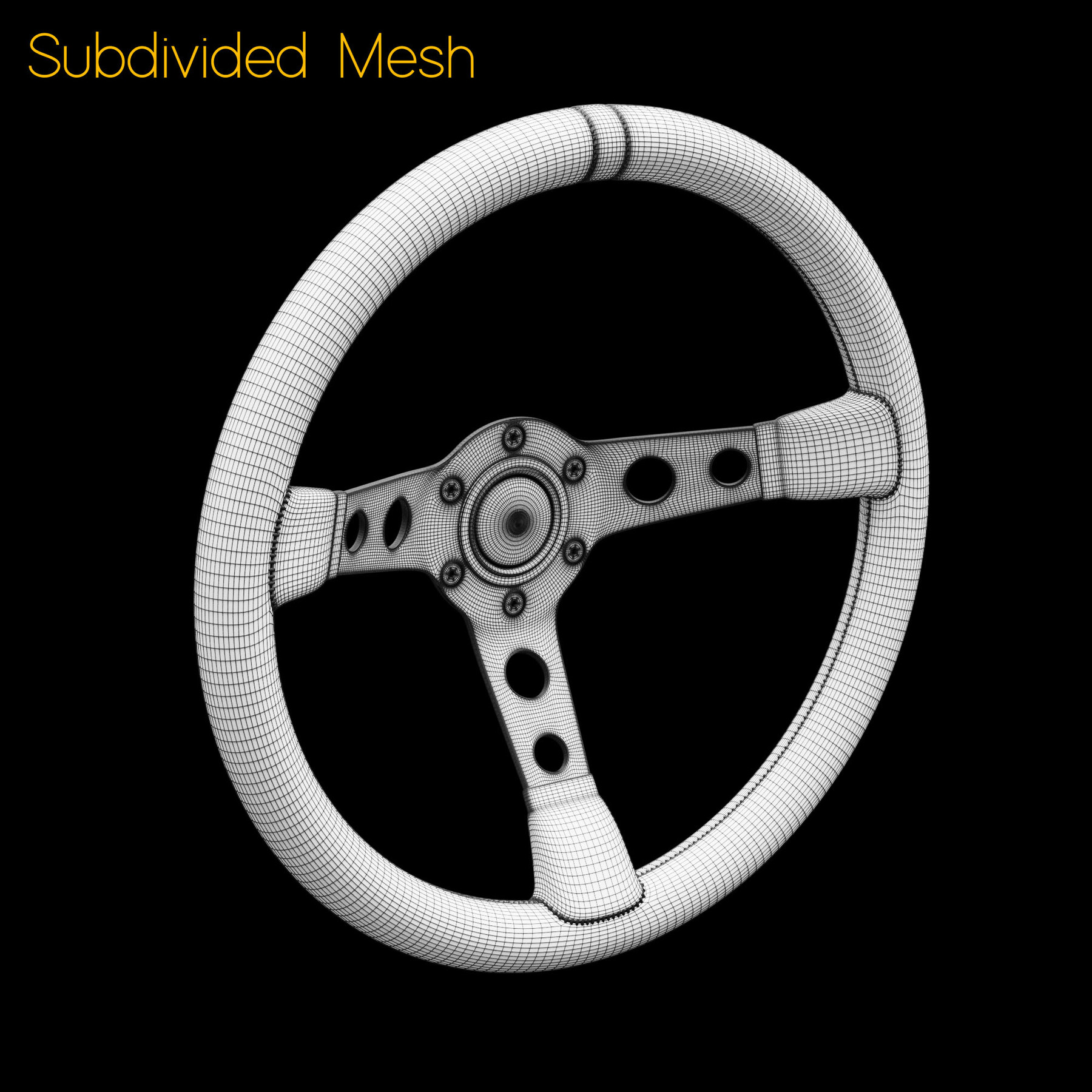 ArtStation MOMO Mod. 07 Steering Wheel 3D Model Resources