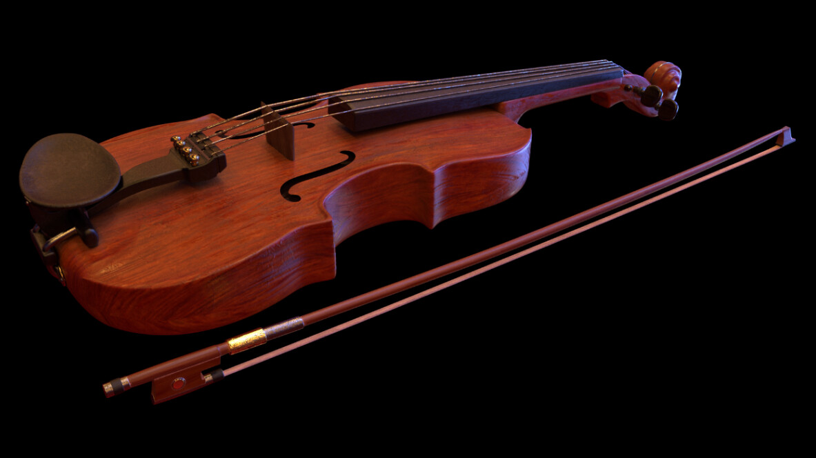 ArtStation - violin and bow | Resources