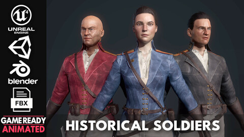 Fictional Historical Soldiers - Game Ready