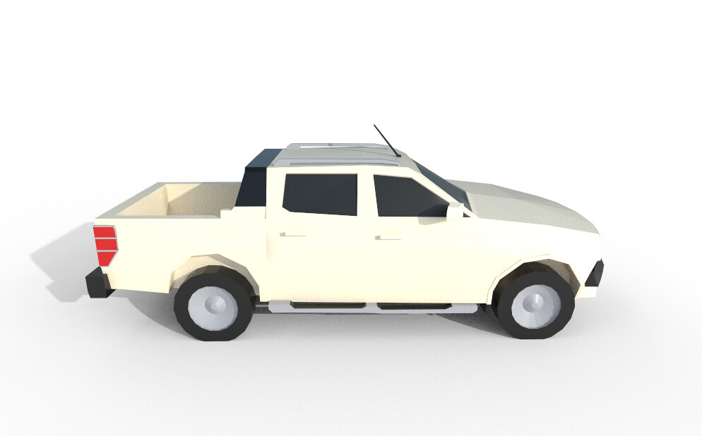 ArtStation - Ford Ranger 2012 - 1870 poly -6 Diffirent Colour | Game Assets