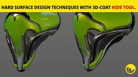 Hard surface design techniques with 3d-coat hide tool