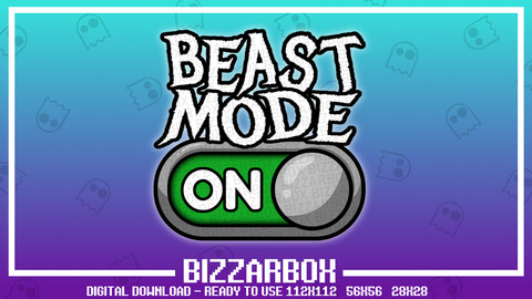 Twitch Emote: Beast Mode ON