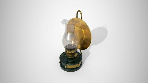 oil lamp with shade CASSANDRA