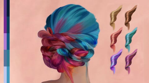 Hair Swatches for Photoshop