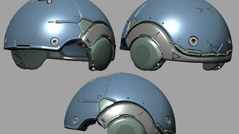 Sculpting helmet with 3d-coat