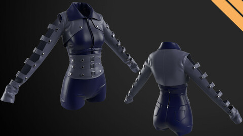 Ladies Stage Outfit in Marvelous Designer