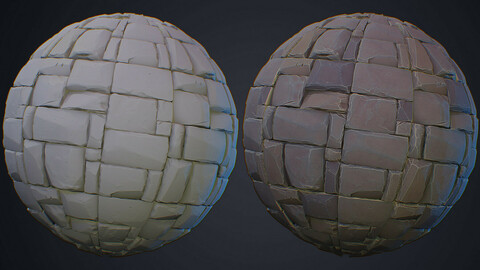 Stylized Stone Floor Material