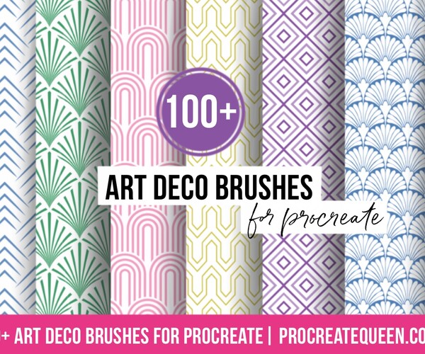 art deco brushes procreate free