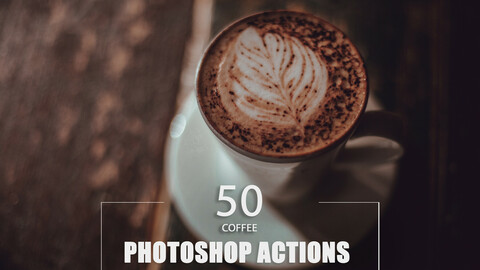 50 Coffee Photoshop Actions