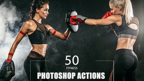 50 Fitness Photoshop Actions
