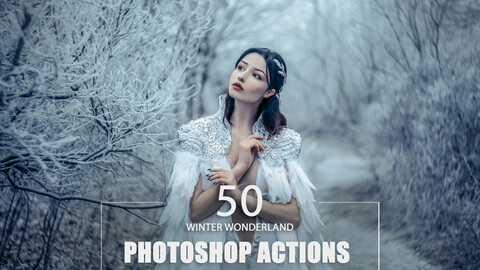50 Winter Wonderland Photoshop Actions