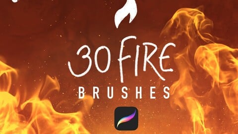 30 Fire brushes for Procreate!