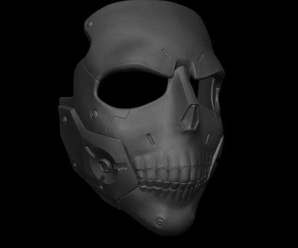 Modello 3D Passamontagna + Face Skull Makeup - TurboSquid 1330249