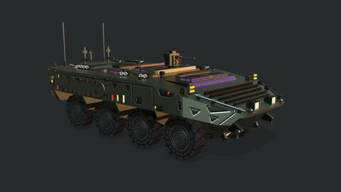 Armored Vehicle SCI FI GTK Wolf APC