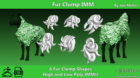 Fur Clump ZBrush IMM Brush