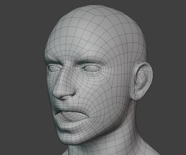 ArtStation - Male Head Base V4 | Resources