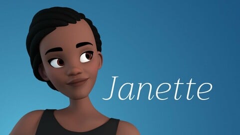 Janette stylised female character