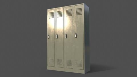 PBR School Gym Locker 02 - Pale Green