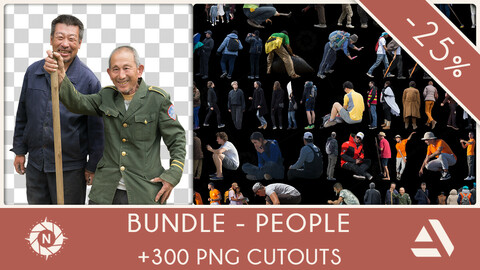 Bundle: PNG Cutouts - People