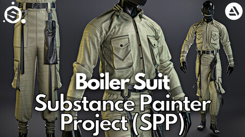 Substance Painter (.SPP) : Boiler suit