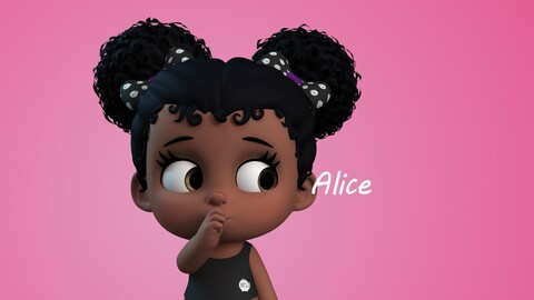 Alice stylised girl character