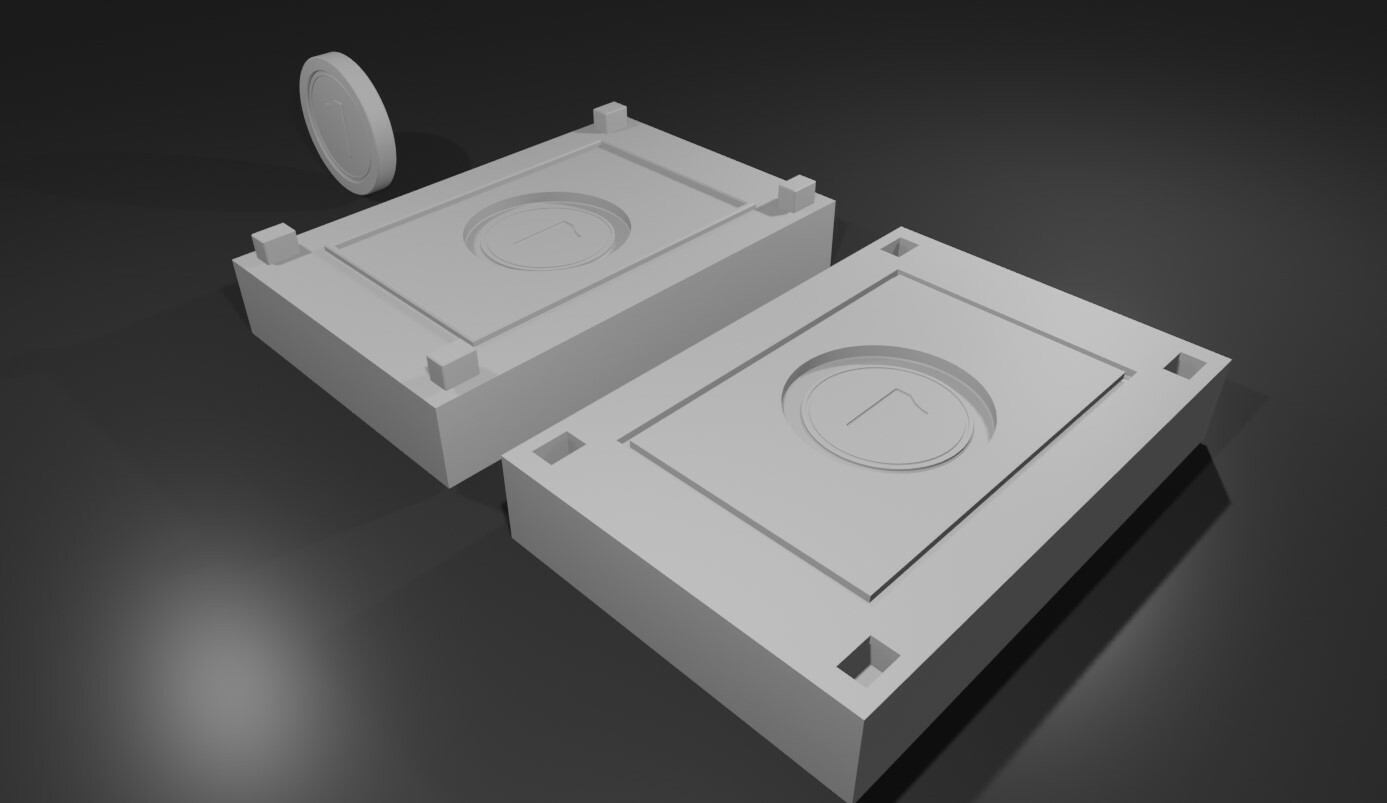 ArtStation - Mold for Coin - Form - Molde Moeda Forma 3D print model ...