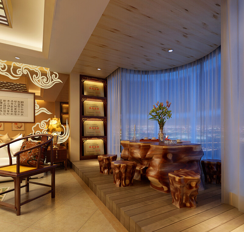 ArtStation - Fashionable Chinese vintage room restaurant 1824 | Resources