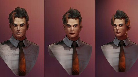 Male Head Blender file