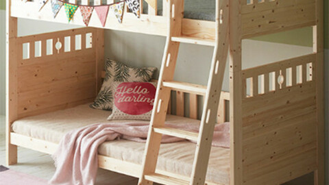 Dream Detachable Finnish Wood Bunk Bed