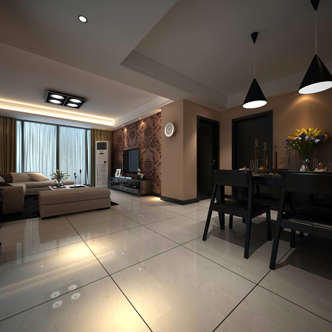 ArtStation - Avant-garde luxury family living room 06 | Resources