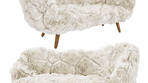 Campana Brothers Bolotas Sofa (White Fur)