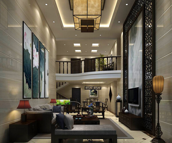 ArtStation - Avant-garde luxury family living room 68 | Resources