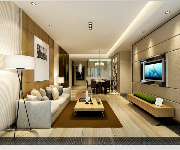 ArtStation - Avant-garde luxury family living room 154 | Resources