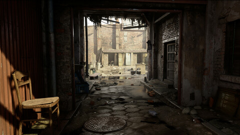 [UE4][SCANS] Gate Backyard