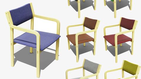 70's Retro Chair 3D Model