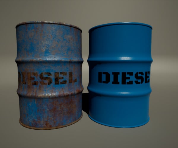 ArtStation - Diesel Drum | Game Assets