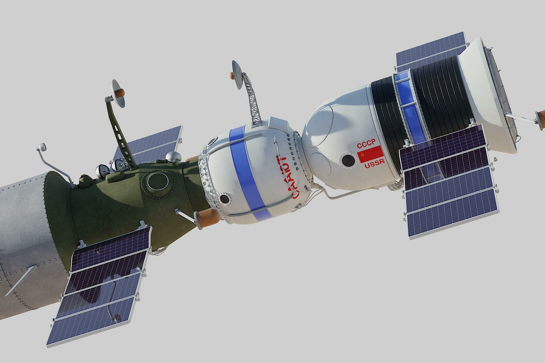 ArtStation - salyut space station 3D model | Resources