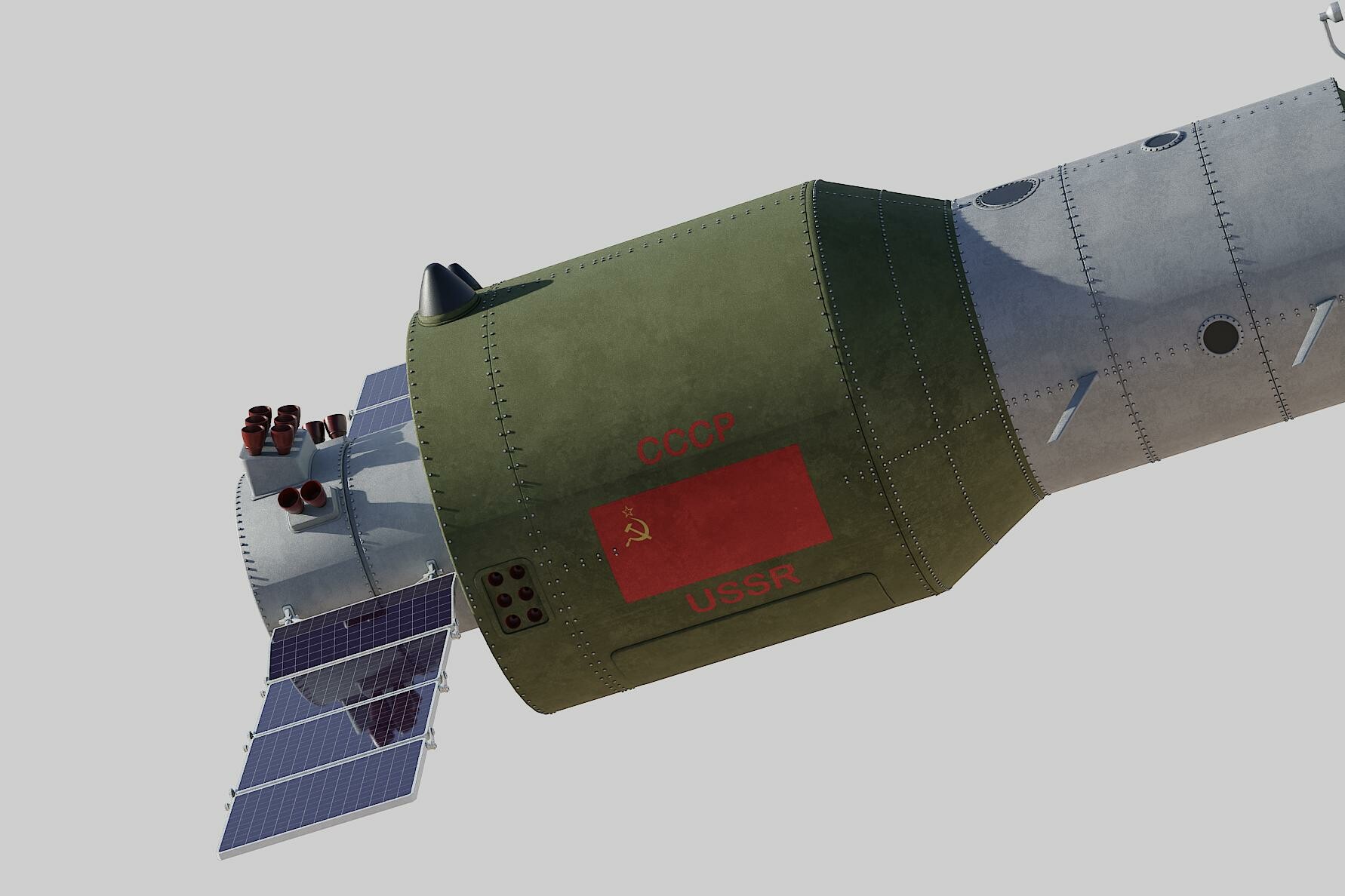 ArtStation - salyut space station 3D model | Resources