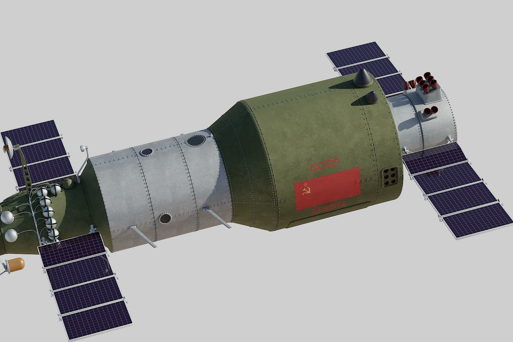 ArtStation - salyut space station 3D model | Resources
