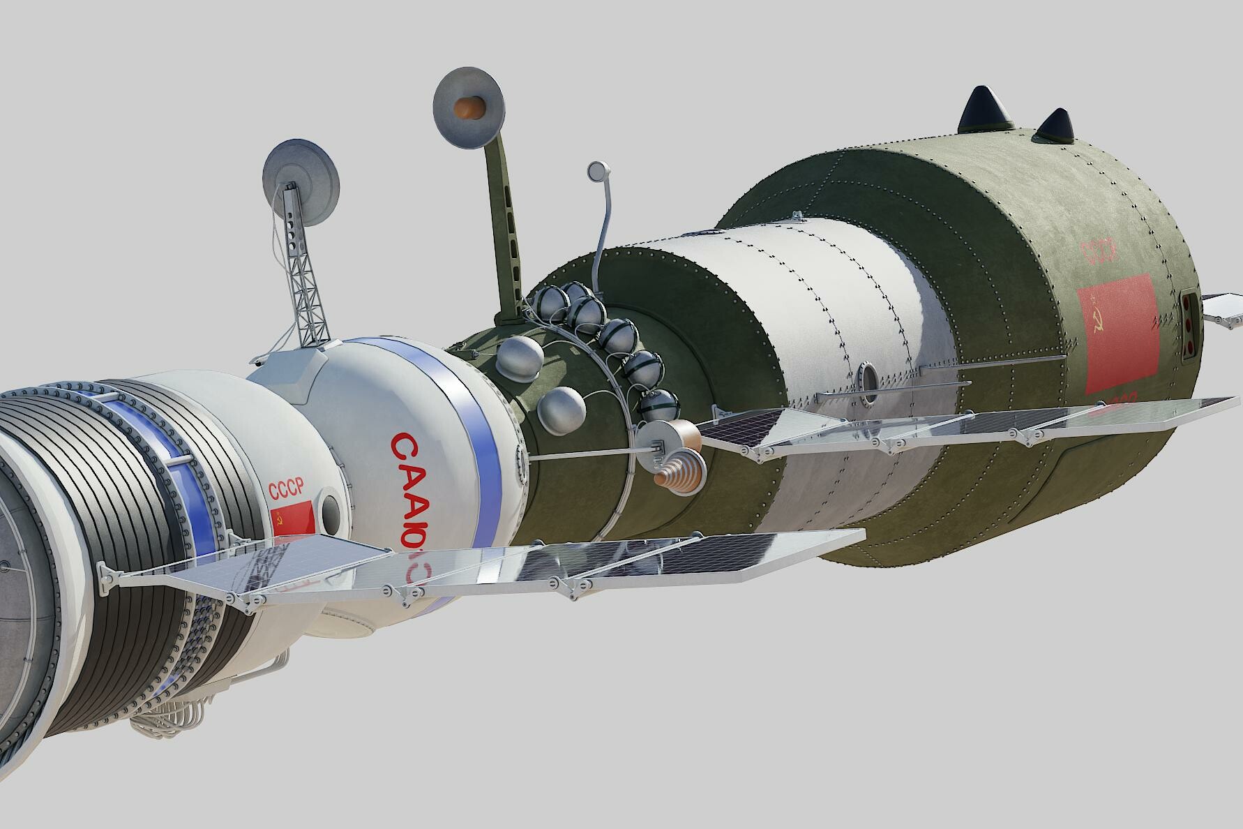 ArtStation - salyut space station 3D model | Resources