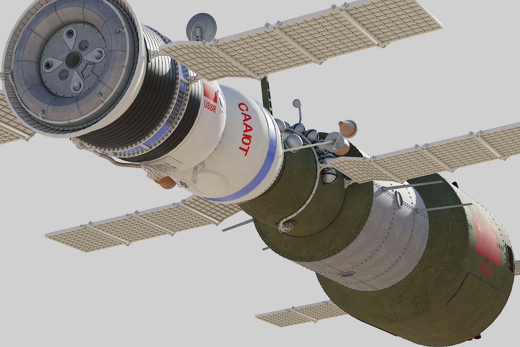 ArtStation - salyut space station 3D model | Resources