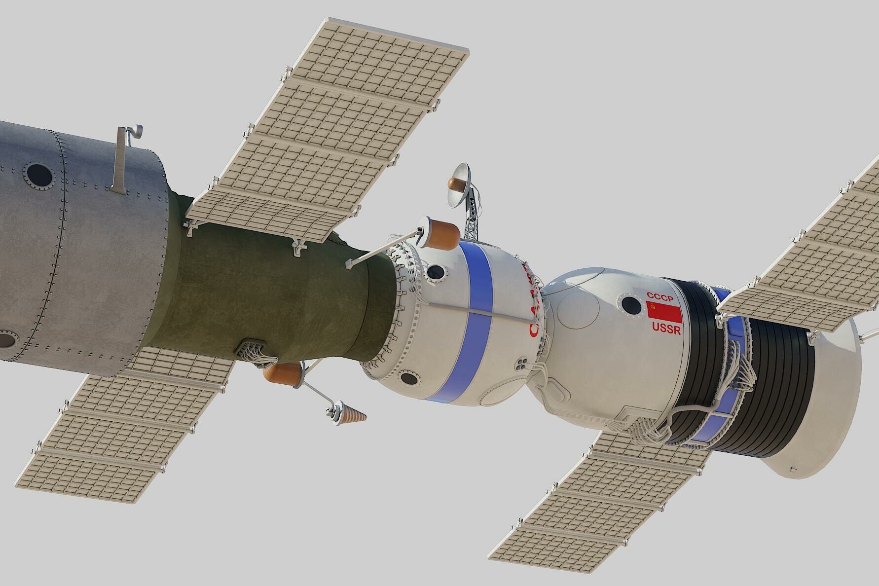 ArtStation - salyut space station 3D model | Resources