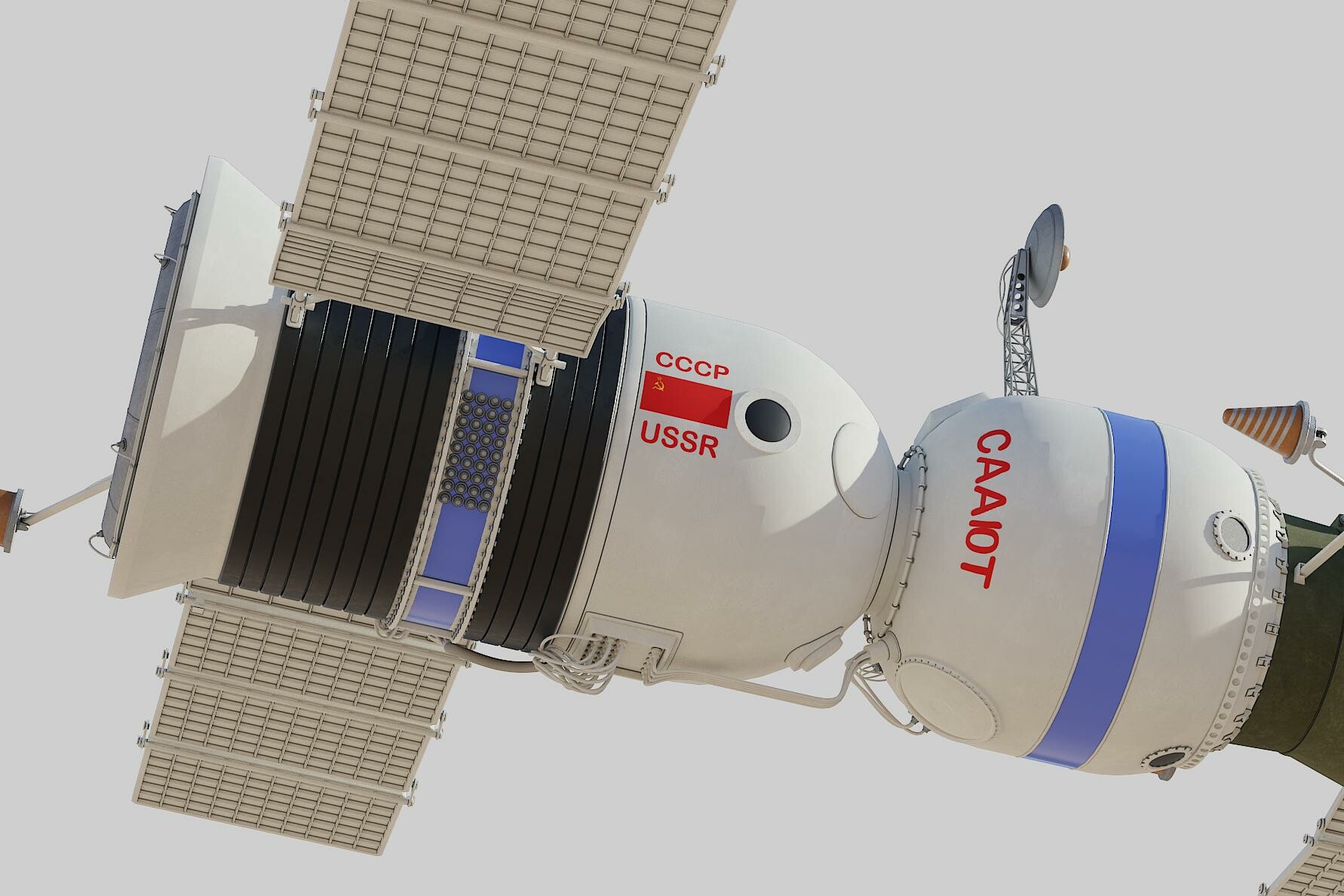 ArtStation - salyut space station 3D model | Resources