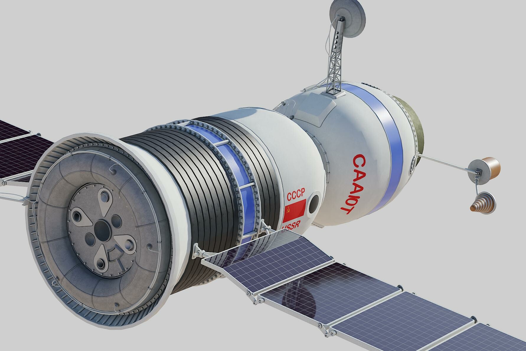 ArtStation - salyut space station 3D model | Resources