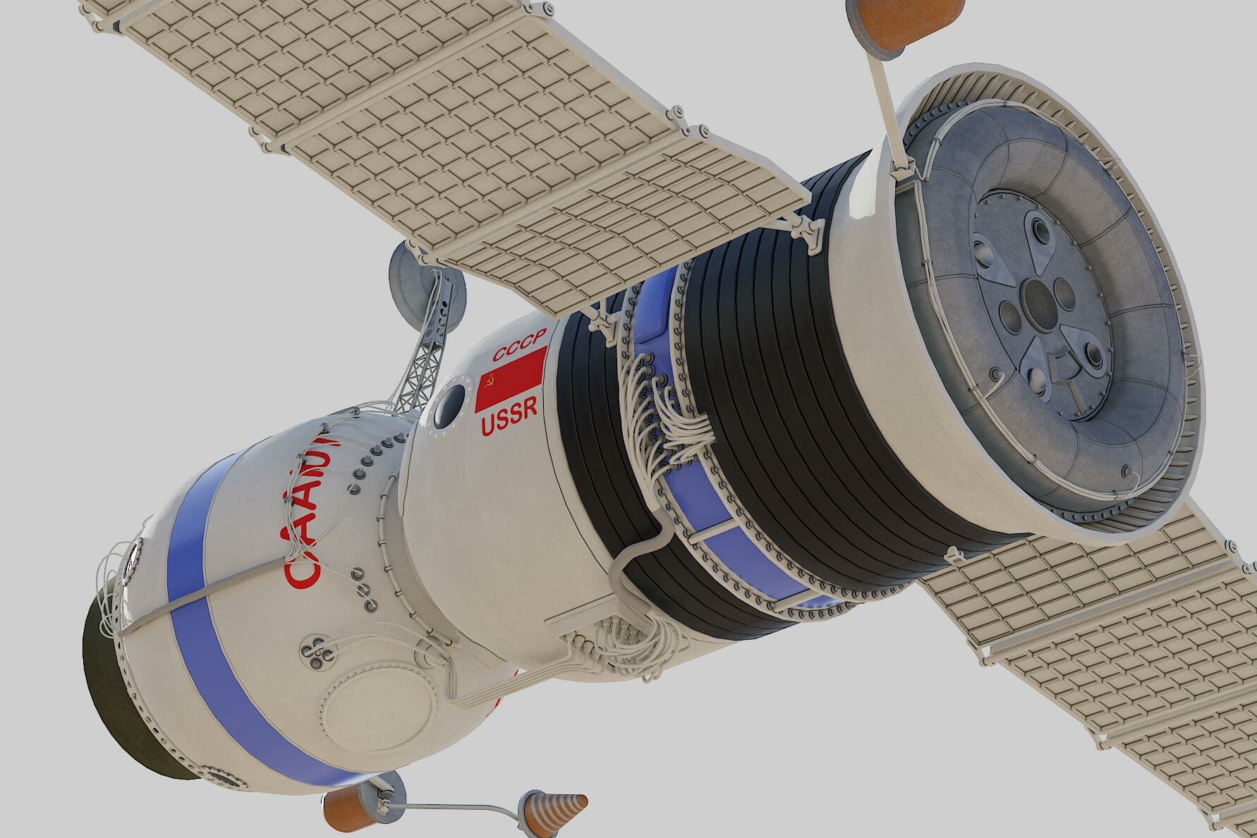 ArtStation - salyut space station 3D model | Resources