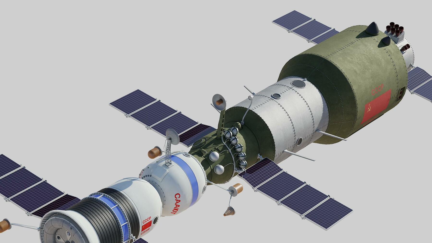 ArtStation - salyut space station 3D model | Resources