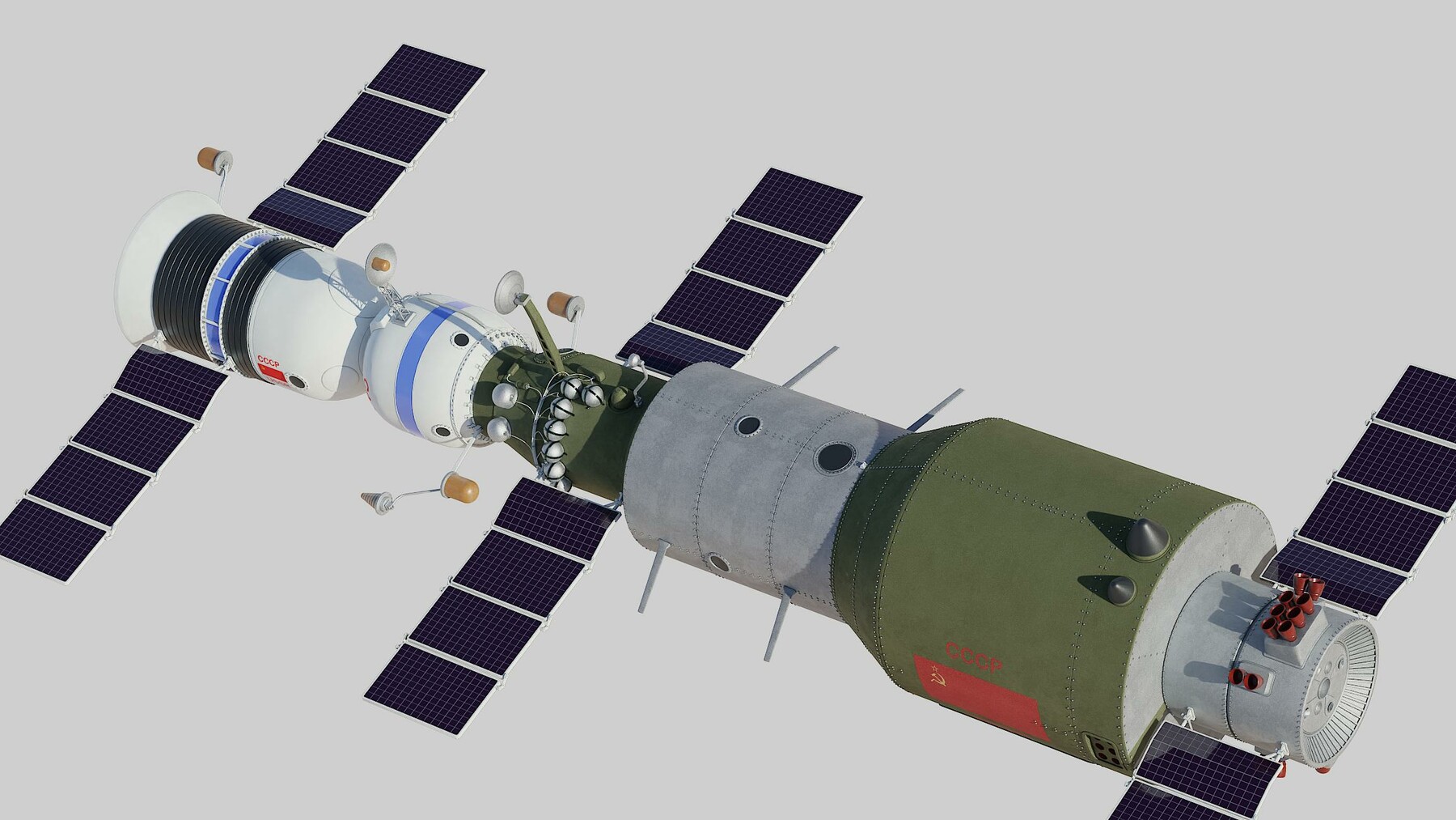 ArtStation - salyut space station 3D model | Resources