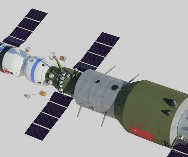 ArtStation - salyut space station 3D model | Resources